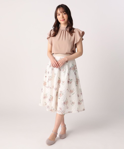 LAISSE PASSE（レッセパッセ）の「レースプリントスカート