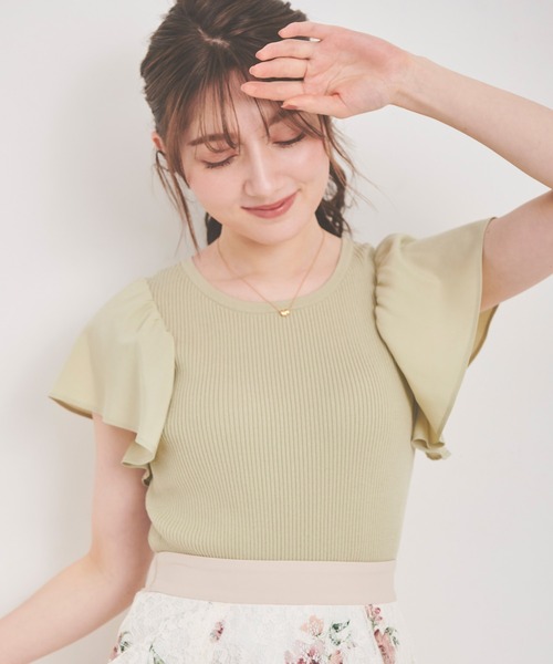 LAISSE PASSE（レッセパッセ）の「レースプリントスカート