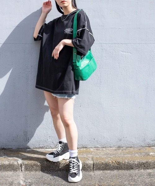 WEGO（ウィゴー）の「WEGO/インサイドアウトステッチビッグT（T