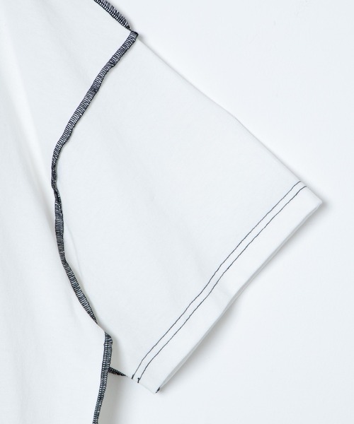 WEGO(ウィゴー)の「WEGO/インサイドアウトステッチビッグT(Tシャツ/カットソー・レディース・ホワイト/ブラック・FREE)」の14枚目の写真