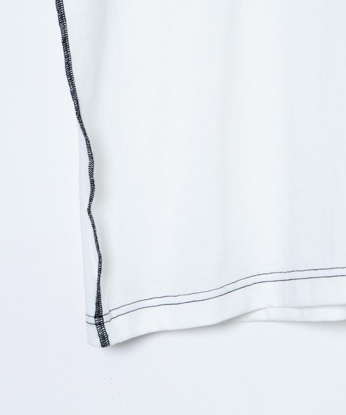 WEGO(ウィゴー)の「WEGO/インサイドアウトステッチビッグT(Tシャツ/カットソー・レディース・ホワイト/ブラック・FREE)」の15枚目の写真