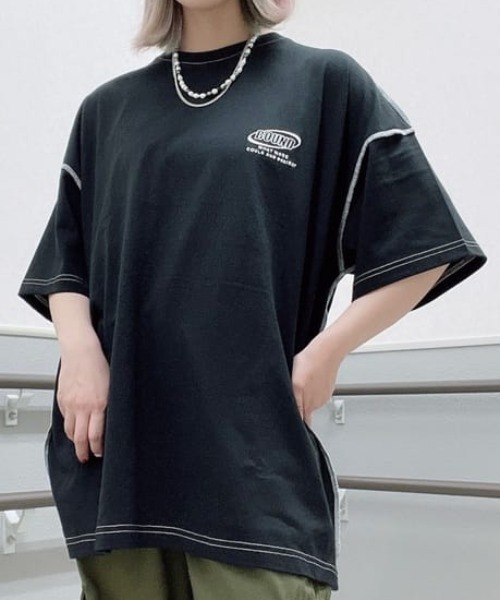 WEGO(ウィゴー)の「WEGO/インサイドアウトステッチビッグT(Tシャツ/カットソー・レディース・ホワイト/ブラック・FREE)」の20枚目の写真