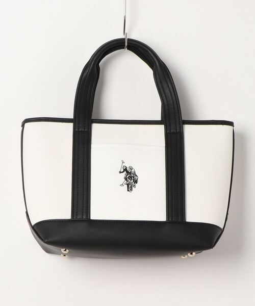 U.S. POLO ASSN.(ユーエスポロアッスン)の「【U.S. POLO ASSN.】 ユーエスポロアッスン Gateway トートバッグS USPA-2619(トートバッグ・レディース・ブラック/ホワイト系その他/ブルー系その他/ホワイト×ブラック/ホワイト×レッド/ブラック×ホワイト/ベージュ×ブラック/ネイビー×ホワイト/グレー系その他・FREE)」の14枚目の写真