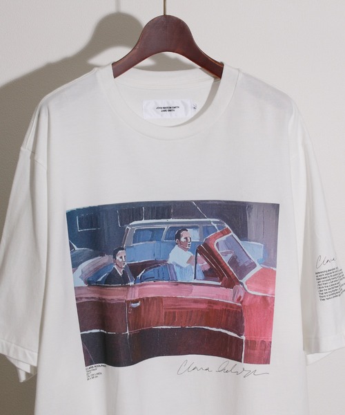 JANESMITH(ジェーンスミス)の「JANESMITH ジェーンスミス / SATURDAYS SHORT SLEEVE T-SHIRT グラフィックプリントビッグシルエットTシャツ / 22WCT-#458S-CA(Tシャツ/カットソー・レディース・ホワイト/ブラック・SMALL/MEDIUM/LARGE/X-LARGE)」の5枚目の写真