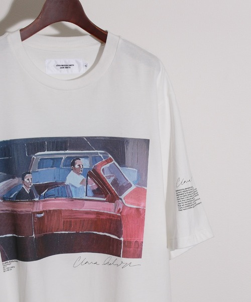 JANESMITH(ジェーンスミス)の「JANESMITH ジェーンスミス / SATURDAYS SHORT SLEEVE T-SHIRT グラフィックプリントビッグシルエットTシャツ / 22WCT-#458S-CA(Tシャツ/カットソー・レディース・ホワイト/ブラック・SMALL/MEDIUM/LARGE/X-LARGE)」の8枚目の写真