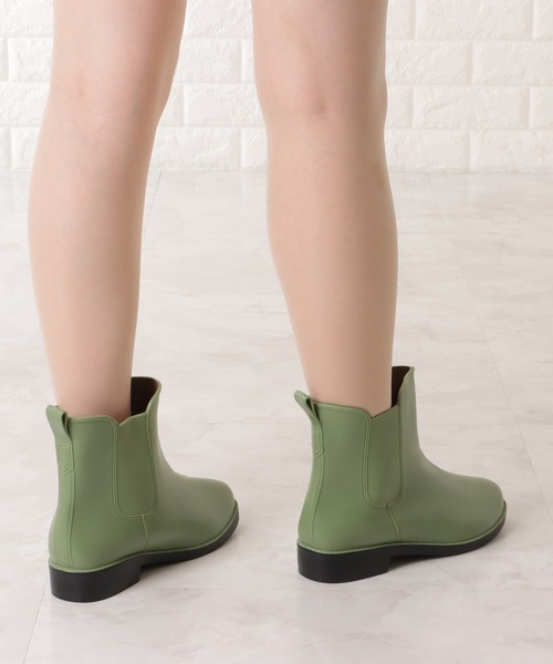 Lace Ladies（レースレディース）の「サイドゴアショート丈レインブーツ（レインシューズ・レディース・ブラック/アイボリー/グリーン・23.5/25/24/23/24.5）」の21枚目の写真