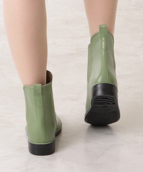 Lace Ladies（レースレディース）の「サイドゴアショート丈レインブーツ（レインシューズ・レディース・ブラック/アイボリー/グリーン・23.5/25/24/23/24.5）」の19枚目の写真
