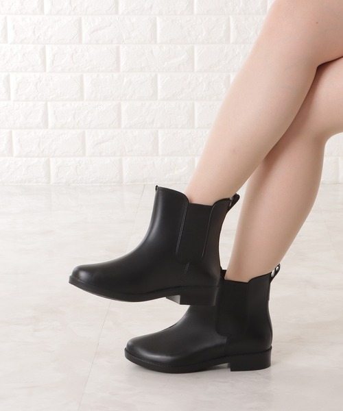 Lace Ladies（レースレディース）の「サイドゴアショート丈レインブーツ（レインシューズ・レディース・ブラック/アイボリー/グリーン・23.5/25/24/23/24.5）」の17枚目の写真