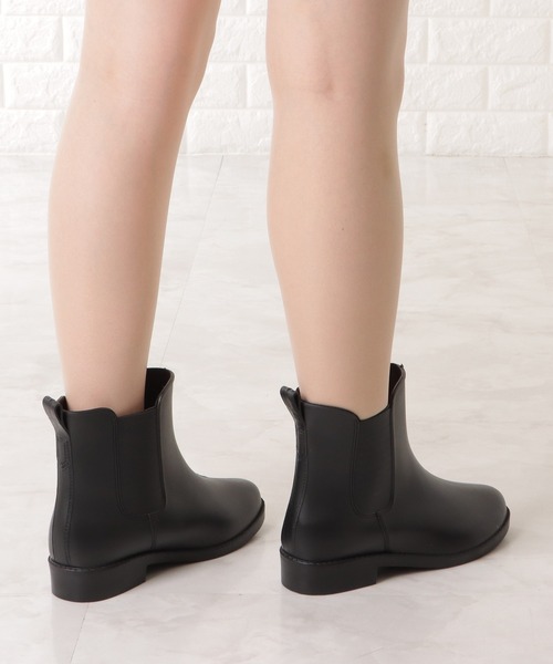 Lace Ladies（レースレディース）の「サイドゴアショート丈レインブーツ（レインシューズ・レディース・ブラック/アイボリー/グリーン・23.5/25/24/23/24.5）」の15枚目の写真