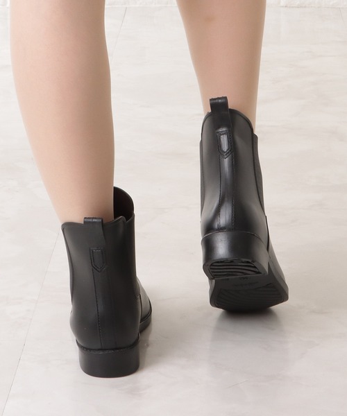 Lace Ladies（レースレディース）の「サイドゴアショート丈レインブーツ（レインシューズ・レディース・ブラック/アイボリー/グリーン・23.5/25/24/23/24.5）」の12枚目の写真