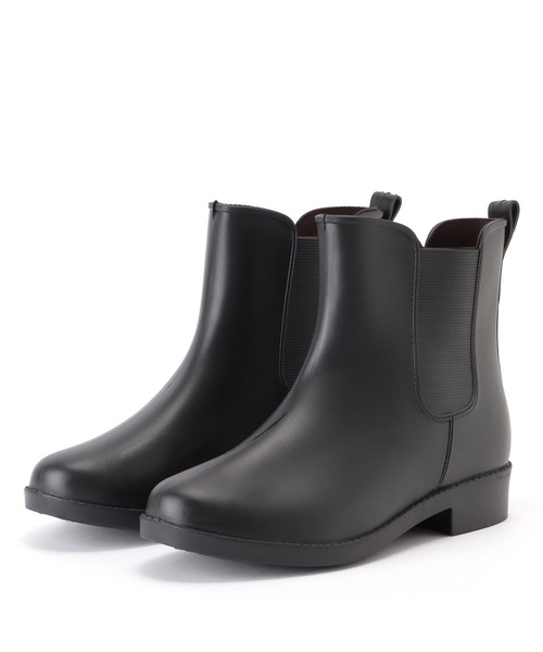 Lace Ladies（レースレディース）の「サイドゴアショート丈レインブーツ（レインシューズ・レディース・ブラック/アイボリー/グリーン・23.5/25/24/23/24.5）」の4枚目の写真