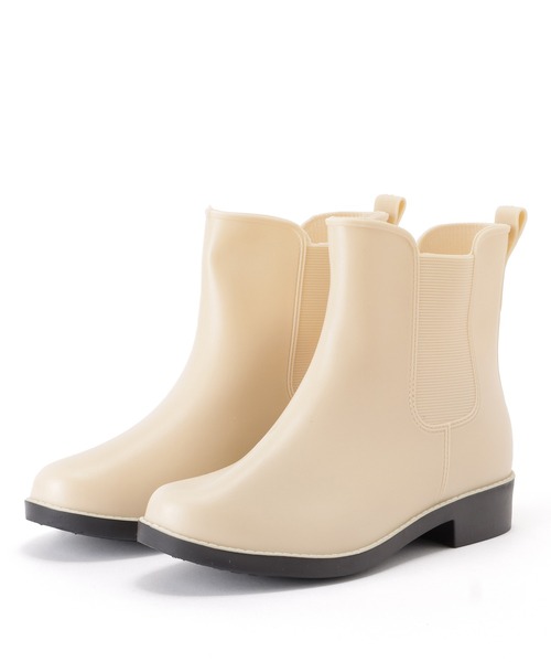 Lace Ladies（レースレディース）の「サイドゴアショート丈レインブーツ（レインシューズ・レディース・ブラック/アイボリー/グリーン・23.5/25/24/23/24.5）」の5枚目の写真