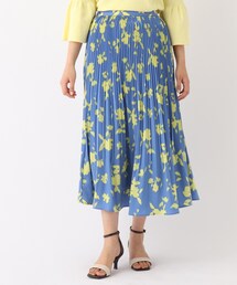 OPAQUE.CLIP | mosaicフラワープリント プリーツフレアスカート(スカート)