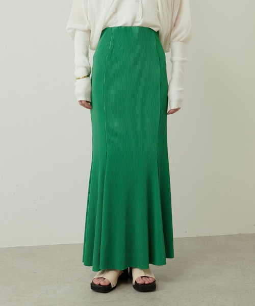 Lui's（ルイス）の「プリーツマーメイドスカート（スカート・レディース・ブラック/グリーン/レッド・FREE）」の6枚目の写真