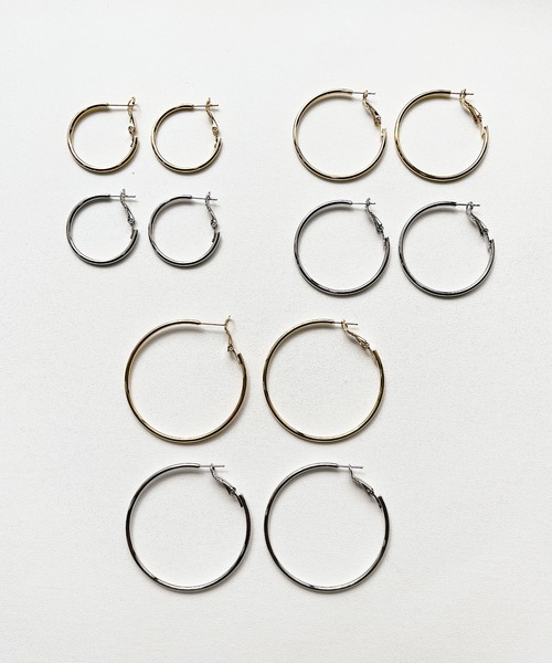 CEMONEMO(セモネモ)の「メタル スリム フープピアス(ピアス(両耳用)・レディース・その他1/その他2/その他3/その他4/その他5/その他6・FREE)」の14枚目の写真