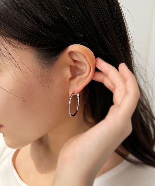 CEMONEMO(セモネモ)の「メタル スリム フープピアス(ピアス(両耳用)・レディース・その他1/その他2/その他3/その他4/その他5/その他6・FREE)」の17枚目の写真
