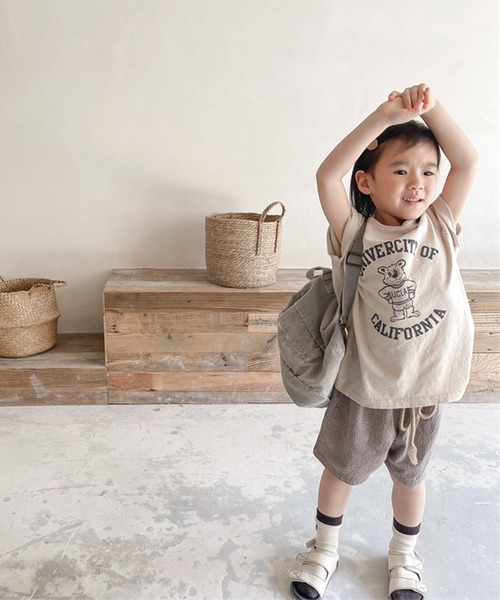 aimoha(アイモハ)の「aimoha-KIDS- 子供服 チェック柄ハーフパンツ(その他パンツ・キッズ・ブラウン/ブラック・90/110/130/120/80/100)」の5枚目の写真