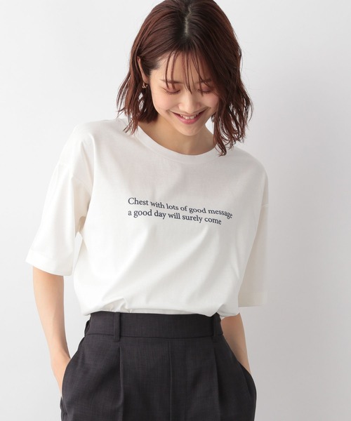 GLOBAL WORK(グローバルワーク)の「リッチクリーンプリントT半袖/268869(Tシャツ/カットソー・レディース・ホワイト/ホワイト系その他2/ダークグレー/ホワイト系その他3/ライトグレー/ブラック/ホワイト系その他/グレー系その他/その他3/その他・MEDIUM/LARGE)」の10枚目の写真