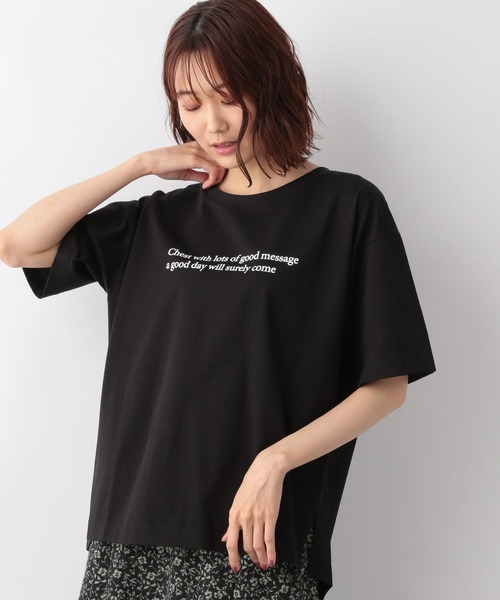 GLOBAL WORK(グローバルワーク)の「リッチクリーンプリントT半袖/268869(Tシャツ/カットソー・レディース・ホワイト/ホワイト系その他2/ダークグレー/ホワイト系その他3/ライトグレー/ブラック/ホワイト系その他/グレー系その他/その他3/その他・MEDIUM/LARGE)」の9枚目の写真