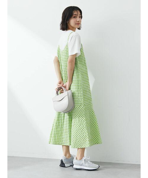 ELENCARE DUE（エレンカーレデュエ）の「・ELENCARE DUE ギンガムキャミワンピース（ワンピース・レディース・サックスブルー/グリーン系その他3/ブラック・FREE）」の22枚目の写真