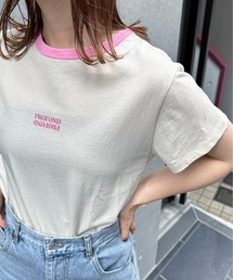 feepur | 配色リンガーチビロゴTee(Tシャツ/カットソー)