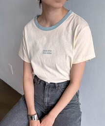 feepur | 配色リンガーチビロゴTee(Tシャツ/カットソー)