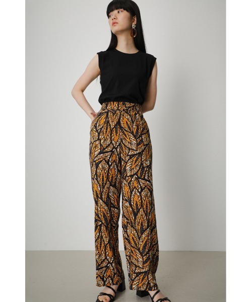 AZUL by moussy（アズールバイマウジー）の「AFRICAN PRINT PANTS/アフリカンプリントパンツ（その他パンツ・レディース・ブラウン系その他/グリーン系その他・MEDIUM/SMALL）」の4枚目の写真