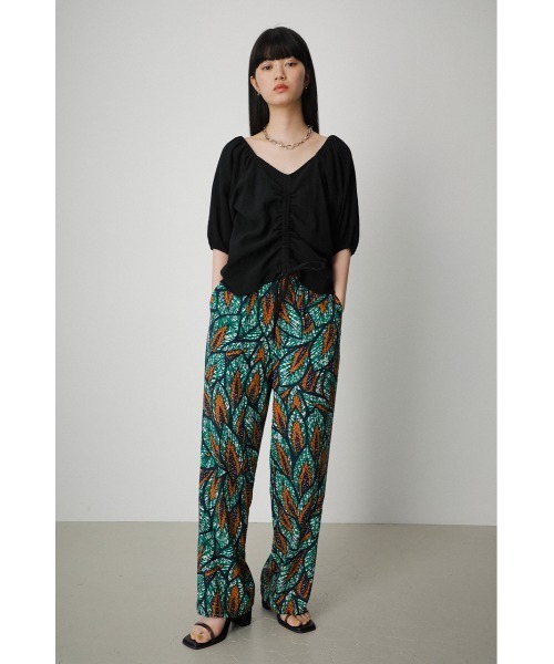 AZUL by moussy（アズールバイマウジー）の「AFRICAN PRINT PANTS/アフリカンプリントパンツ（その他パンツ・レディース・ブラウン系その他/グリーン系その他・MEDIUM/SMALL）」の12枚目の写真