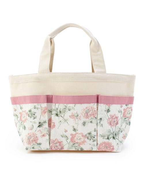LAURA ASHLEY(ローラアシュレイ)の「ヘップワース柄 ガーデントートバッグ(トートバッグ・レディース・パープル系2/ピンク系5・00)」の5枚目の写真