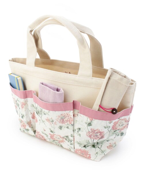 LAURA ASHLEY(ローラアシュレイ)の「ヘップワース柄 ガーデントートバッグ(トートバッグ・レディース・パープル系2/ピンク系5・00)」の10枚目の写真