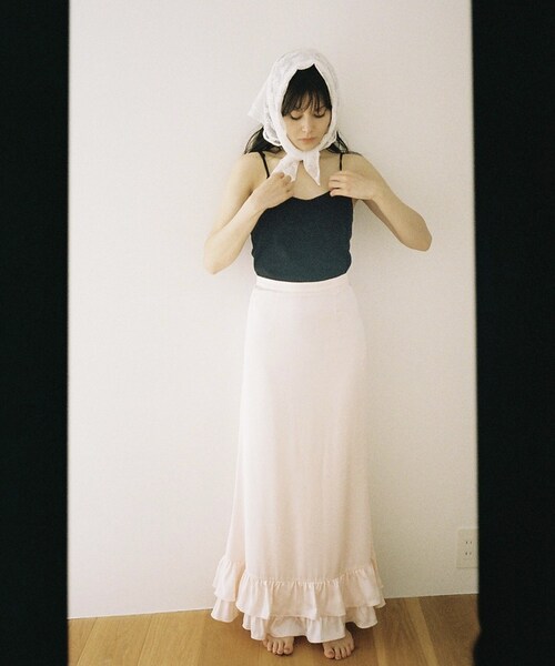 フリルヘムロングスカート（スカート）｜Charles Chaton