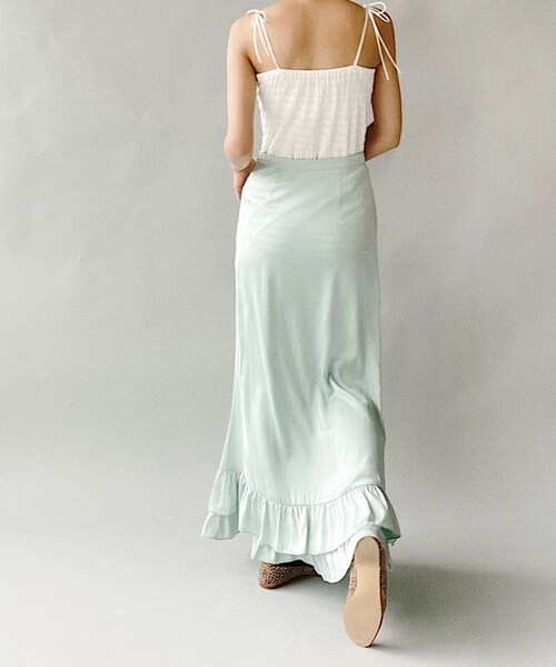 フリルヘムロングスカート（スカート）｜Charles Chaton