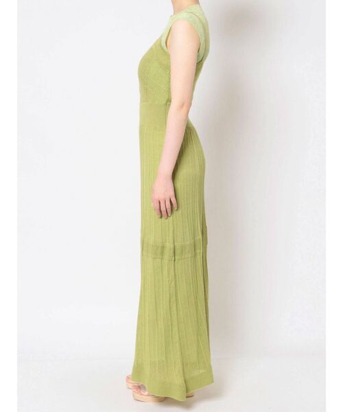 LAGUNAMOON（ラグナムーン）の「レイヤードデザインニットワンピース（ワンピース・レディース・ブラック/グリーン・SMALL/MEDIUM）」の8枚目の写真