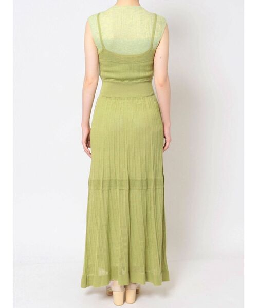 LAGUNAMOON（ラグナムーン）の「レイヤードデザインニットワンピース（ワンピース・レディース・ブラック/グリーン・SMALL/MEDIUM）」の10枚目の写真