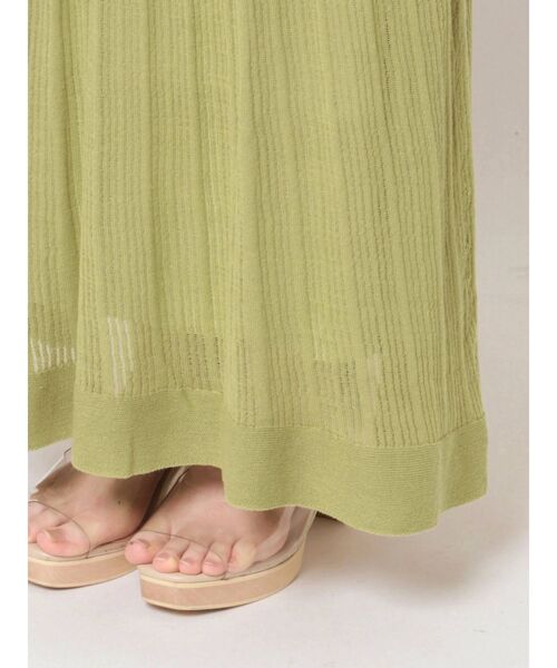 LAGUNAMOON（ラグナムーン）の「レイヤードデザインニットワンピース（ワンピース・レディース・ブラック/グリーン・SMALL/MEDIUM）」の6枚目の写真