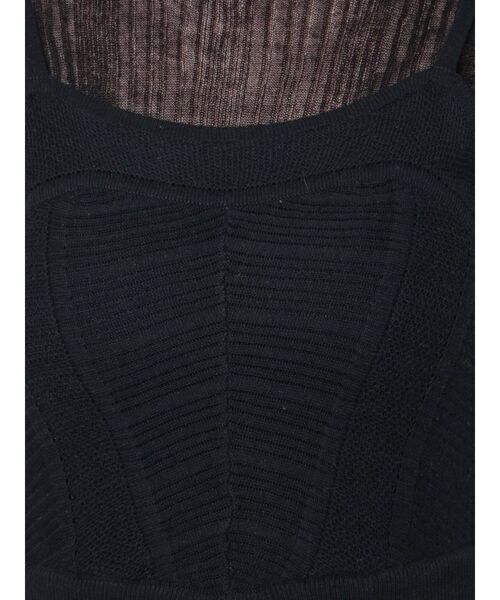 LAGUNAMOON（ラグナムーン）の「レイヤードデザインニットワンピース（ワンピース・レディース・ブラック/グリーン・SMALL/MEDIUM）」の13枚目の写真