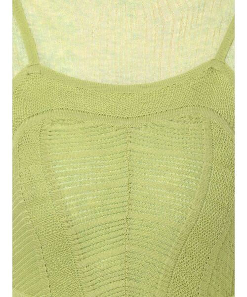 LAGUNAMOON（ラグナムーン）の「レイヤードデザインニットワンピース（ワンピース・レディース・ブラック/グリーン・SMALL/MEDIUM）」の5枚目の写真