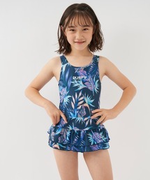 【RUSTY:ラスティー】キッズワンピース水着2点セット タンキニ