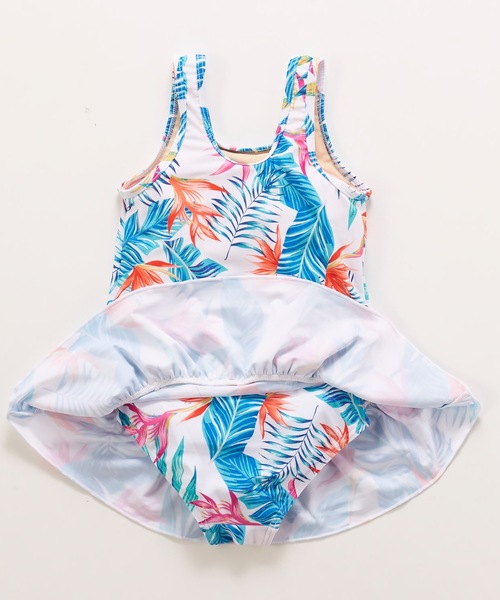 RUSTY（ラスティ）の「【RUSTY:ラスティー】キッズワンピース水着2点セット　タンキニ（水着・キッズ・ネイビー/ホワイト/イエロー・100/110/120）」の5枚目の写真