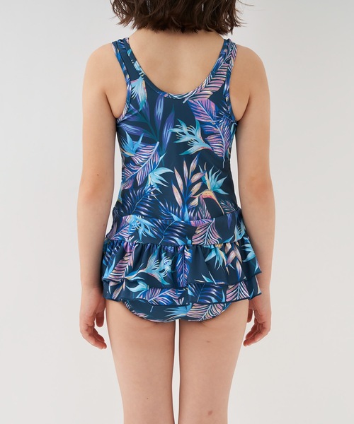 RUSTY（ラスティ）の「【RUSTY:ラスティー】キッズワンピース水着2点セット　タンキニ（水着・キッズ・ネイビー/ホワイト/イエロー・100/110/120）」の12枚目の写真