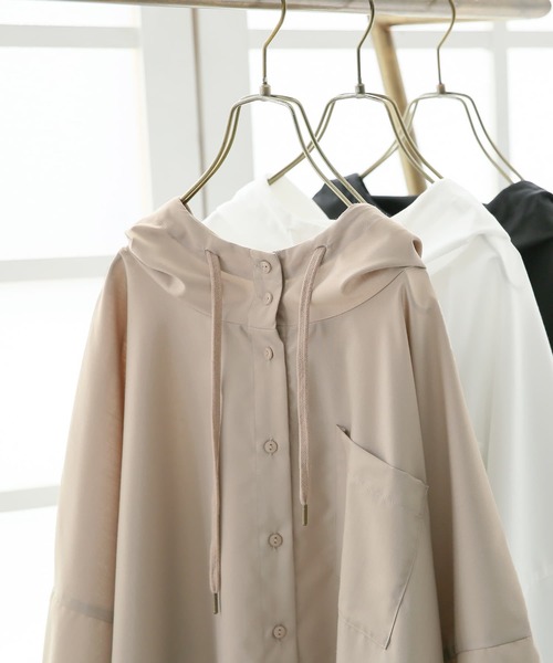 n'OrLABEL(ノアールレーベル)の「【廃盤】『スタンドフーディ五分袖シャツ』(シャツ/ブラウス・レディース・ブラック/ベージュ/オフホワイト・FREE)」の20枚目の写真