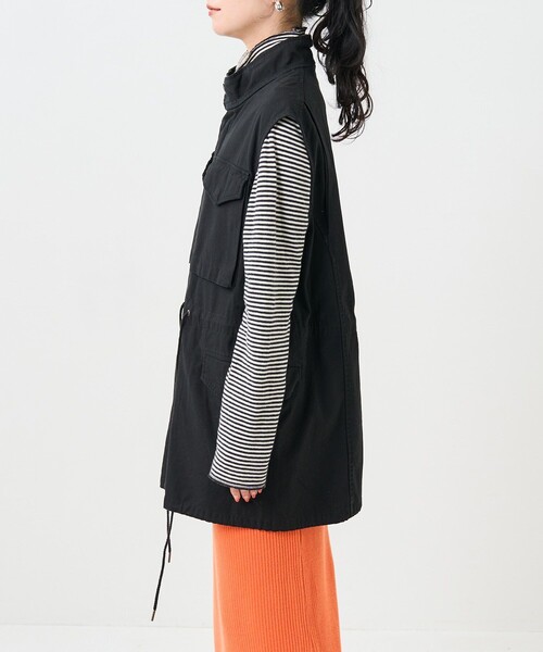 FREAK'S STORE（フリークスストア）の「Ｍ-65ベスト（ベスト・レディース・ブラック/オリーブ/オフホワイト・ﾌﾘ-）」の17枚目の写真