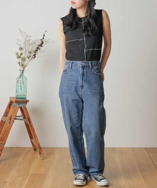 WEGO（ウィゴー）の「WEGO/メローリブタンクトップ（タンクトップ・レディース・ブラック/ベージュ系その他・FREE）」の15枚目の写真