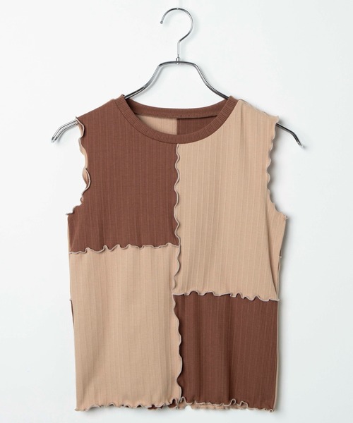 WEGO（ウィゴー）の「WEGO/メローリブタンクトップ（タンクトップ・レディース・ブラック/ベージュ系その他・FREE）」の8枚目の写真