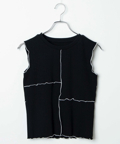WEGO（ウィゴー）の「WEGO/メローリブタンクトップ（タンクトップ・レディース・ブラック/ベージュ系その他・FREE）」の14枚目の写真
