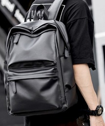 florist（フローリスト）の「【撥水/A4対応】【ユニセックス】ラウンドレザーシンプルリュック/バックパック（バックパック/リュック）」