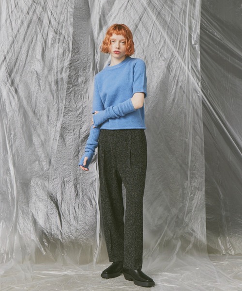 Happy John(ハッピージョン)の「arm warmer knit tops set/アームウォーマー付きニットトップスセット(その他トップス・レディース・ブラック/ブルー/アイボリー・FREE)」の21枚目の写真