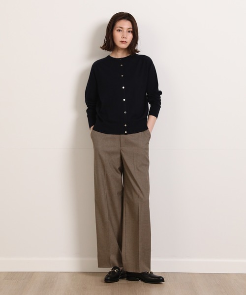 INED(イネド)の「CARREMANウール調セミワイドパンツ(その他パンツ・レディース・チャコールグレー/ネイビー/グレー/キャメル・9号/7号/5号/11号)」の12枚目の写真