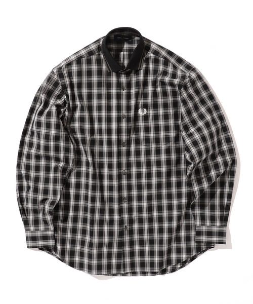 FRED PERRY(フレッドペリー)の「FRED PERRY × BEAMS / 別注 Rib Collar Check Shirt(シャツ/ブラウス・メンズ・ネイビー系/グレー・XL/S/M/L)」の20枚目の写真