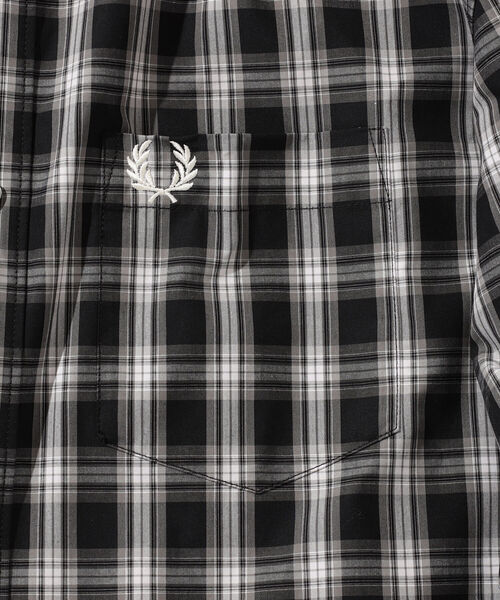 FRED PERRY(フレッドペリー)の「FRED PERRY × BEAMS / 別注 Rib Collar Check Shirt(シャツ/ブラウス・メンズ・ネイビー系/グレー・XL/S/M/L)」の18枚目の写真